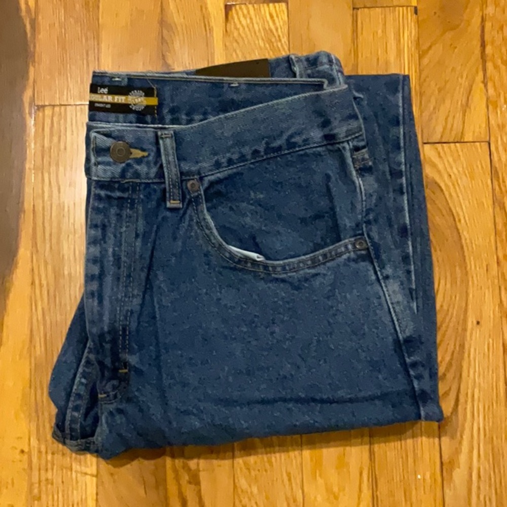 Lee Regular Fit Straight Leg Blue 34x34 Men’s Jeans, New, Never Worn